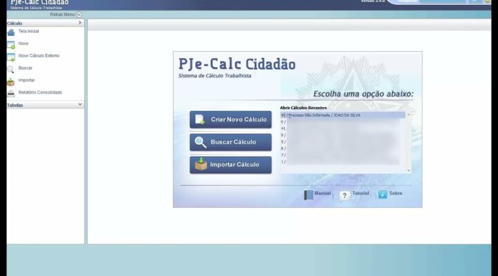 Calculos Trabalhistas – Calculo de Horas Extras no PJE Calc