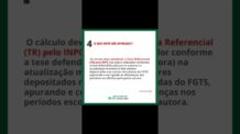 Calculo Revisão FGTS | ADI 5090 #shorts